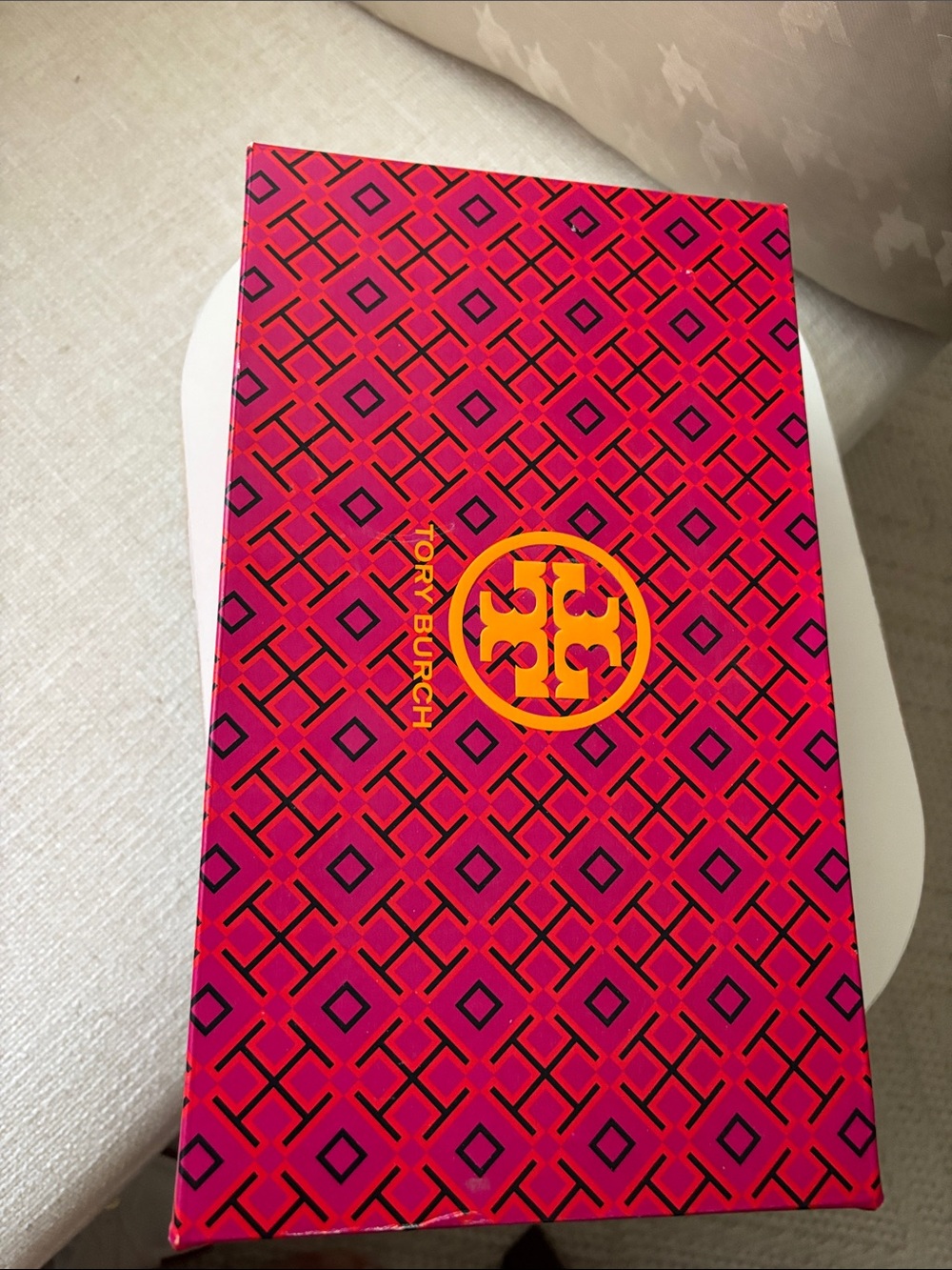 Tory Burch Blush Pink Leather Logo Loafers with box size 7 with box - Picture 12 of 16